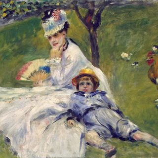 Camille Monet and her Son Jean in the Garden of Argenteuil