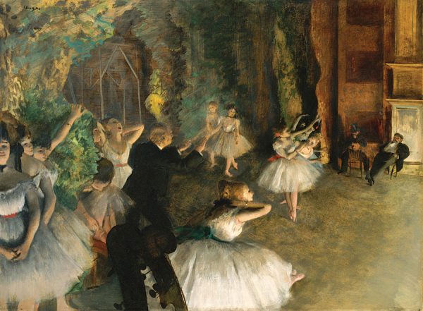 The Rehearsal of the Ballet On stage